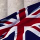 British Flag on the Background of Government Columns - VideoHive Item for Sale