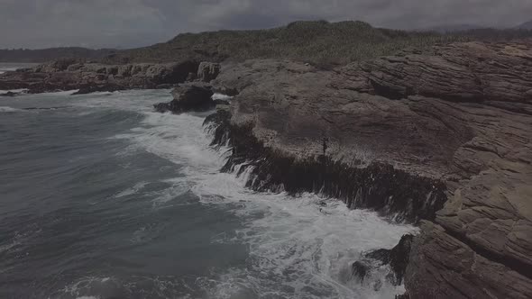 The coast of New Zealand