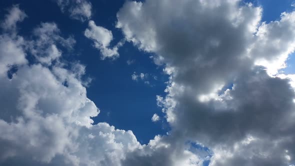 The movement of clouds time lapse.