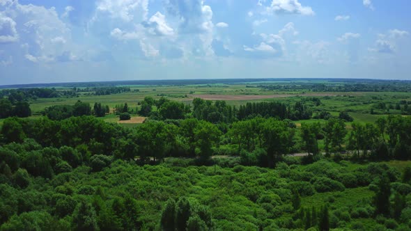 Aerial View Nature Of The Ukrainian Lands