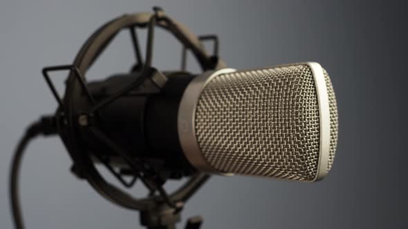 Studio Microphone Close Up
