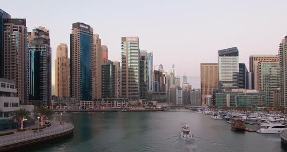 Dubai Marina From Day To Night