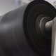 black bobbin is spinning on the machine close-up - VideoHive Item for Sale