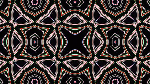 VJ Loop Kaleidoscopic Multicolored Looped Pattern