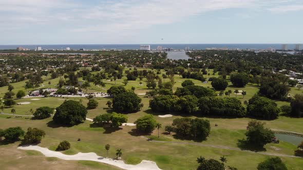 Aerial Video Hollywood Beach Golf Club 4k