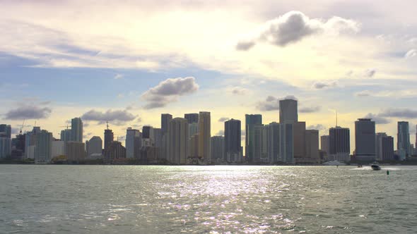 Miami cityscape in the afternoon