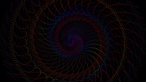 spiral colorful Particle