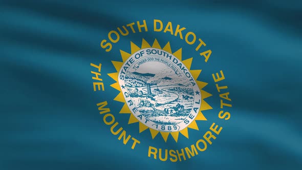 South Dakota State Flag Background 4K