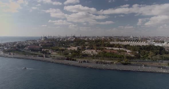 Istanbul Bosphorus Topkapi Palace And Ferry