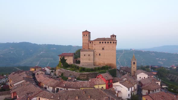 Serralunga d'Alba and Medieval Castle in Langhe