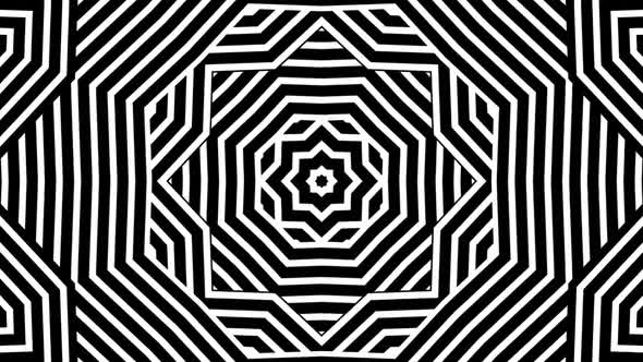 Black And White Psychedelic Optical Illusion