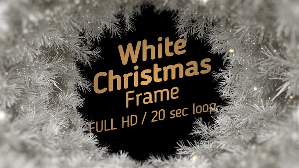 White Christmas Frame  alt
