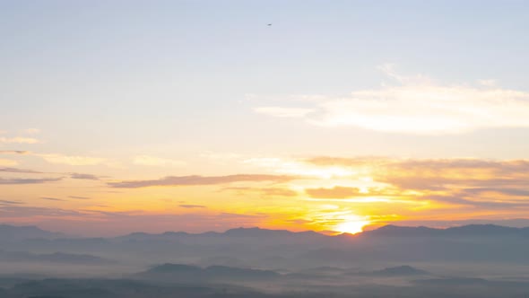 Nature video Scene of Time lapse Landscape Travel style Tent on landscape Sunrise sky time-lapse bac