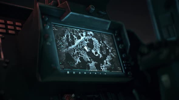 Detection System Of Military Helicopter Discovers Tank And Fires Combat Rocket alt