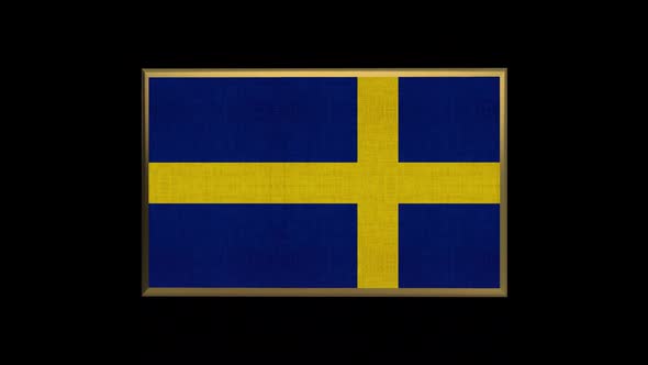 Sweden 3D Flag