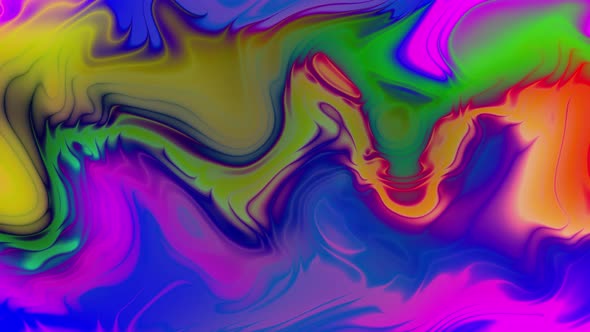 Abstract Gradient Water Paint Texture Motion And Liquid Background Colorful Animation