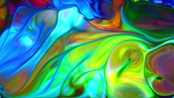 Abstract Colorful Sacral Liquid Waves Texture 915