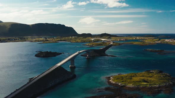 Bridge in Lofoten Islands