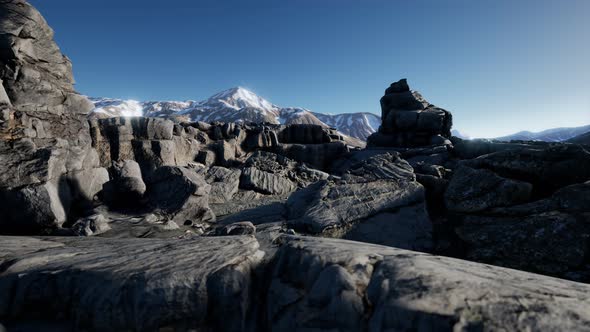 Rock and Stones in Alps Mountains