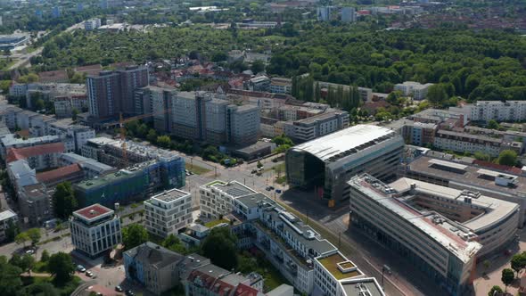 Panorama Curve Shot of Residential Neighbourhood