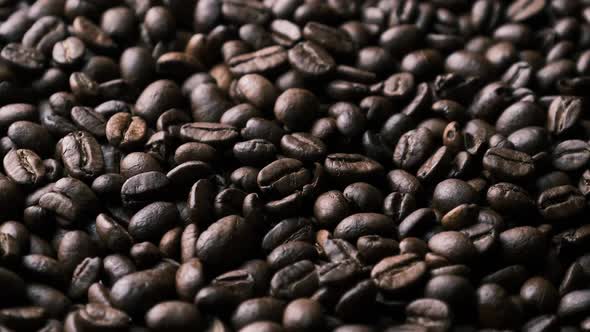 Coffee Beans Rotate Slowly