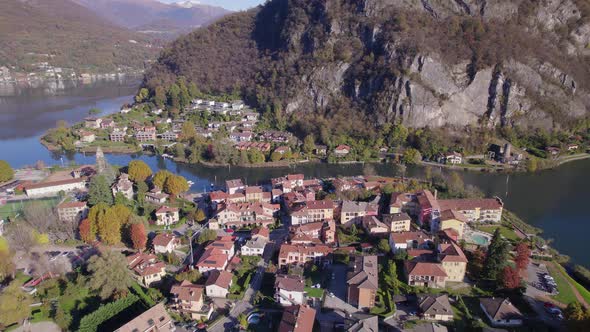 Lavena Ponte Tresa A Beautiful Town on the Swiss Italy Border Near Lugano