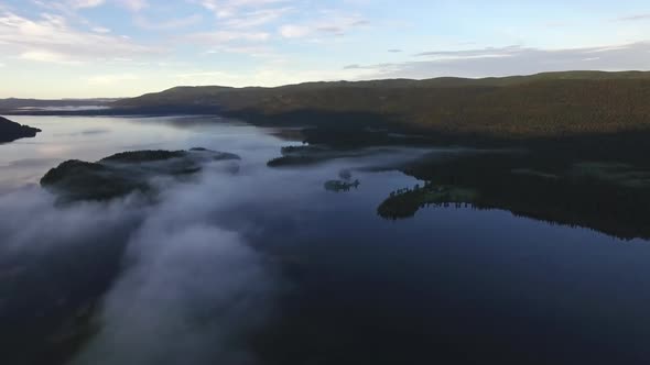 Misty Lake Aerial