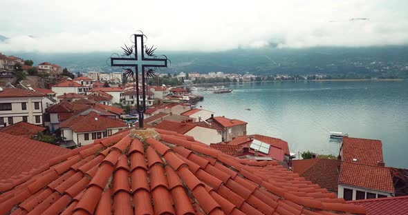 Ohrid, Macedonia Aerial