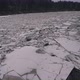 Huge Ice Loads Drift in the River Ogre, Latvia. Stedicam Shot 4K - VideoHive Item for Sale
