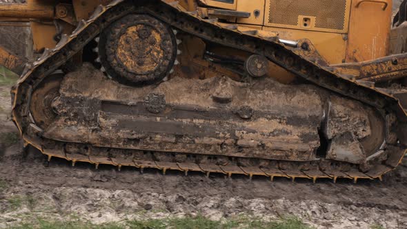 Crawler. Caterpillar. Tractor