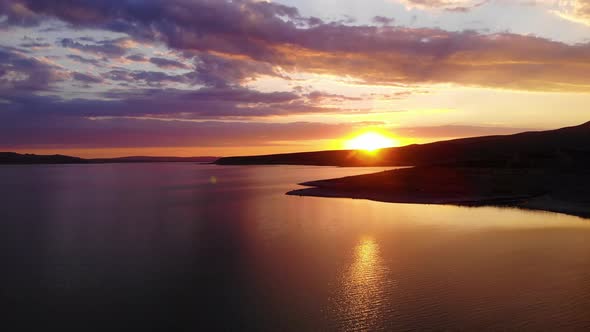 Sunset Lake Landscape