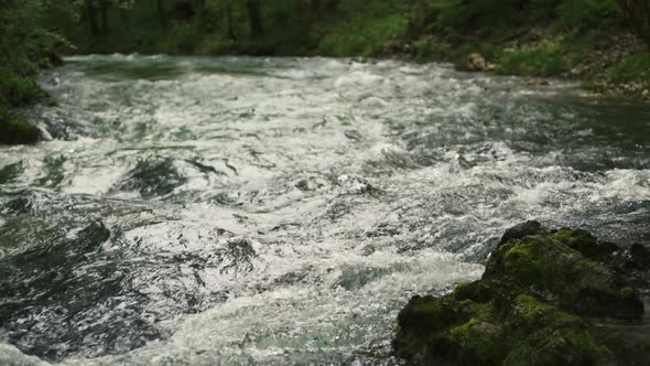 Fresh Water in the River and Waterfall 04