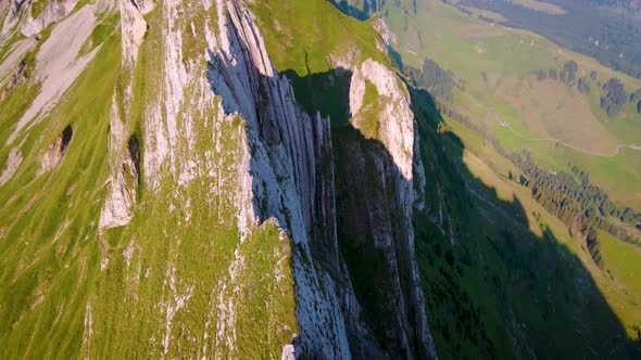 Schaefler Altenalptuerme Mountain Ridge Swiss Alpstein Alpine Appenzell Innerrhoden Switzerland a
