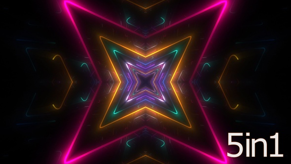 4k Projection Mapping Neon Vj Loops Pack alt