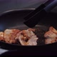 Footage of Bacon Being Fried in a Pan. - VideoHive Item for Sale