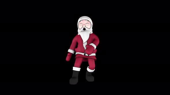 Dancing Santa with an Alpha Channel alt