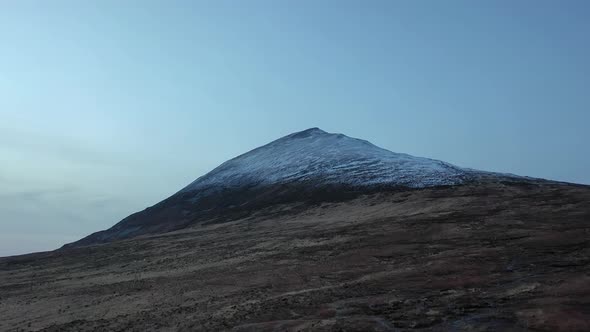 Aerial View of Mount Errigal, the Highest Mountain in Donegal - Ireland