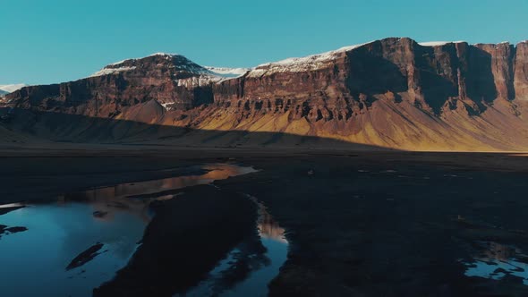 Huge cliff in big valley