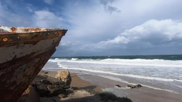 Artisanal fishing along the coast