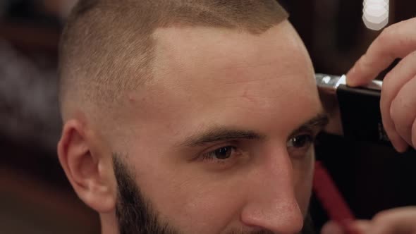 man in barbershop