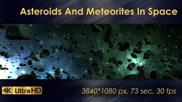 Asteroids And Meteorites In Space