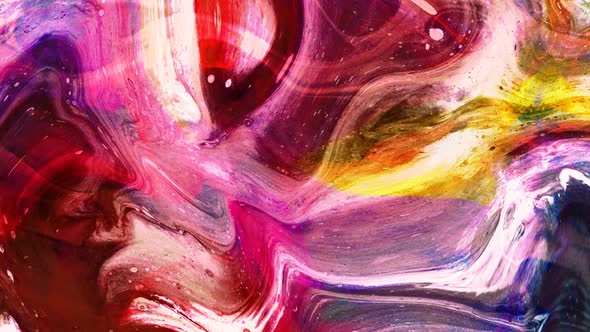 Abstract Color Paint Marble Liquid Animated Background