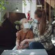 Mom and Daughter Look at Each Other and Take Off Their Masks From Coronovirus - VideoHive Item for Sale