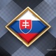 Slovakia Flag Rotating Badge 4K Looping with Transparent Background - VideoHive Item for Sale