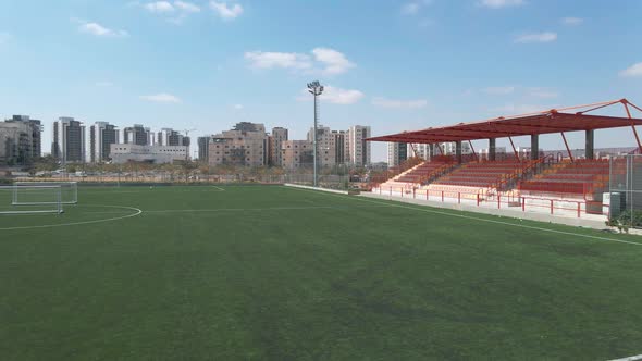 Soccer Field ,at Southern District City In Israel Named By Netivot