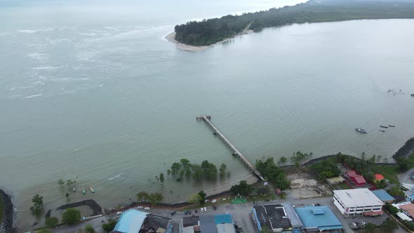 Prawn Fish Farm Aerial