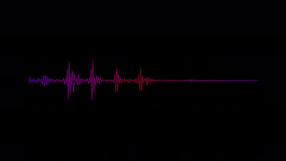 Colorful Digital audio equalizer. Audio spectrum simulation on transparent background.