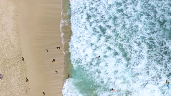 aerial photography ocean beach