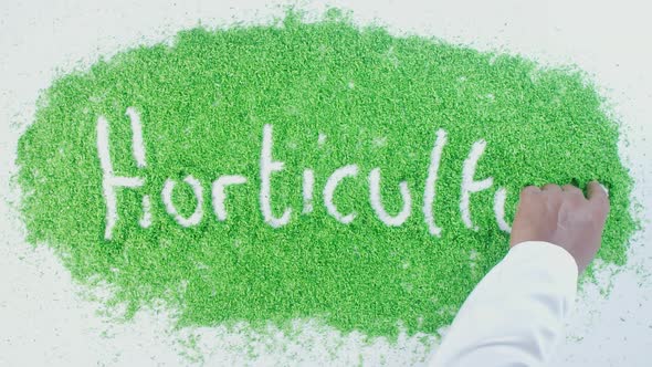 Green Hand Writing   Horticulture 