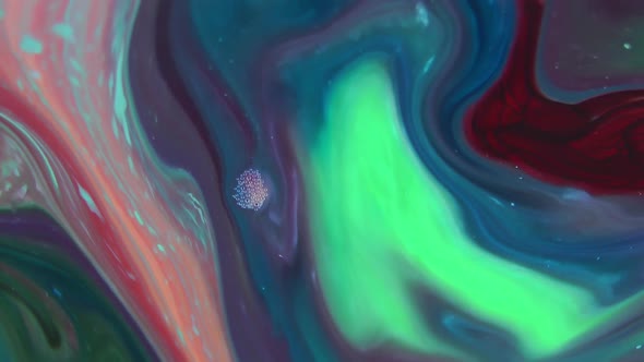 Swirling And  Liquid Explosion Paint Texture 